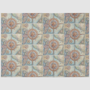 A Nautical Compass Series Design 22 Tissue Paper