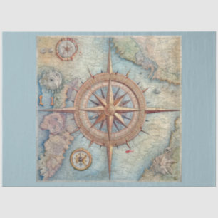 A Nautical Compass Series Design 3 Tissue Paper