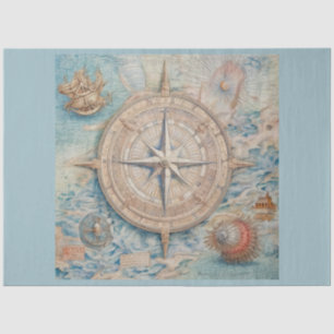 A Nautical Compass Series Design 4 Tissue Paper