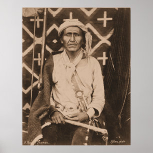 A Navajo Shaman - 1879 Poster