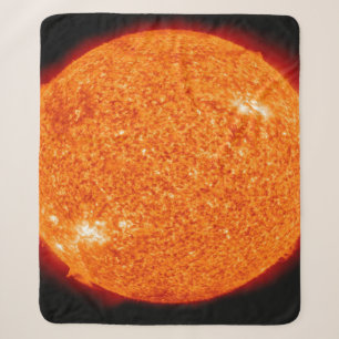 A NEAR VIEW OF THE BEAUTIFUL SUN SHERPA BLANKET