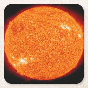 A NEAR VIEW OF THE BEAUTIFUL SUN SQUARE PAPER COASTER