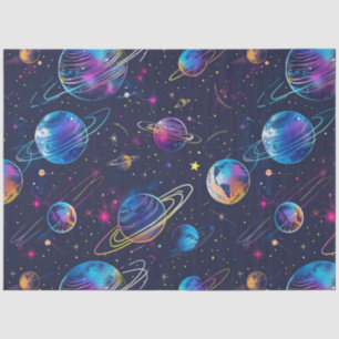 A Neon Cosmos Series Design 9 Tissue Paper