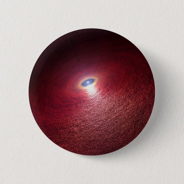 A Neutron Star With A Disc Of Warm Dust. 6 Cm Round Badge (Front)