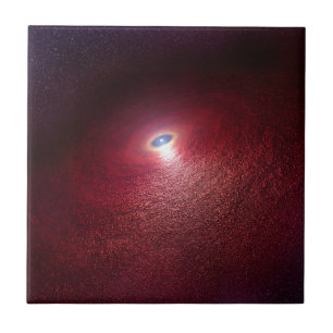 A Neutron Star With A Disc Of Warm Dust. Ceramic Tile