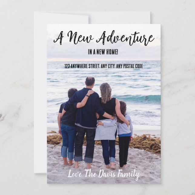 A New Adventure! Announcement (Front)