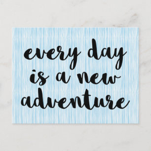 A New Adventure Quote Postcard
