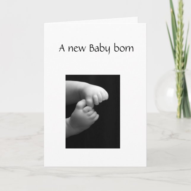 A new Baby born Card (Front)