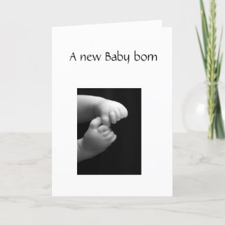 A new Baby born Card