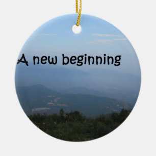A new beginning ceramic tree decoration