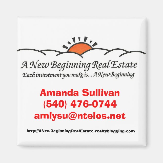 A New Beginning Real Estate Magnet (Front)
