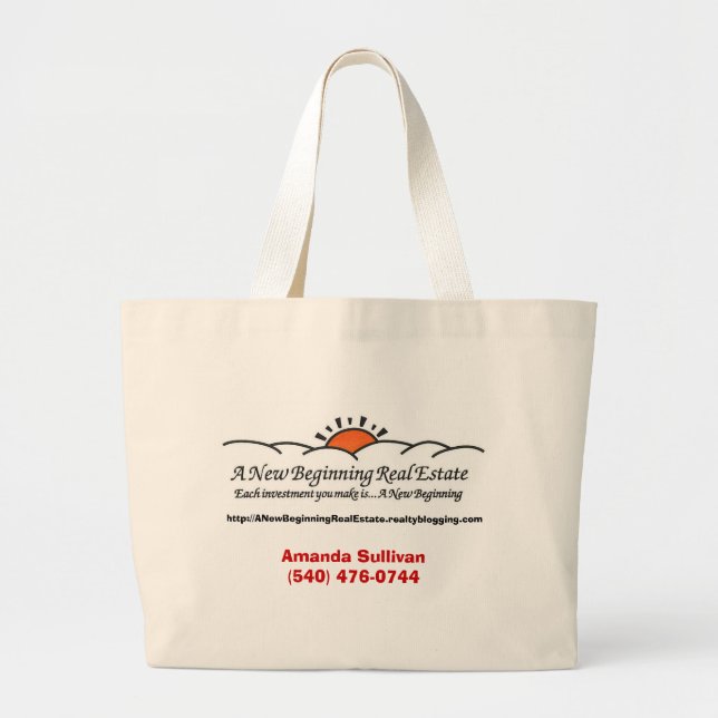A New Beginning Real Estate Tote (Front)