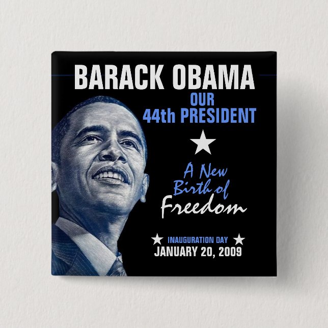A New Birth of Freedom 15 Cm Square Badge (Front)