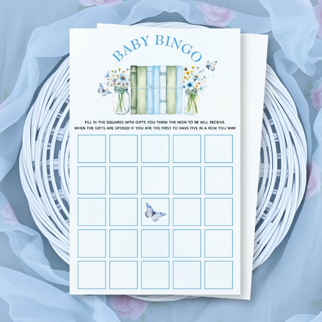 A New Chapter baby boy shower bingo game Flyer (Creator Uploaded)