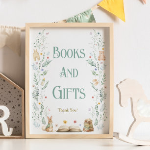 A New Chapter Baby Shower Books and Gifts Poster