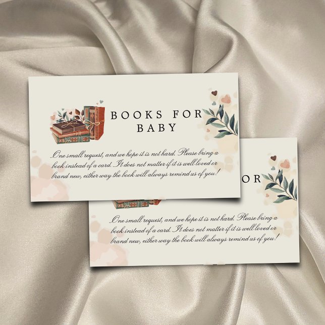 A New Chapter Baby Shower Books for Baby Enclosure Card (Creator Uploaded)