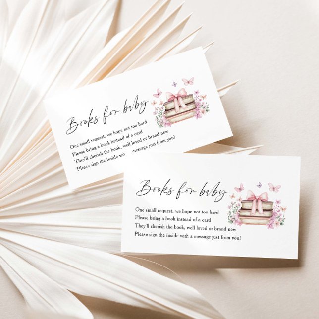 A new Chapter Baby Shower Books For Baby Enclosure Card (Creator Uploaded)