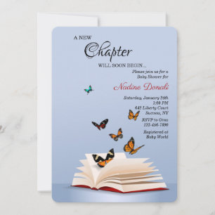 A New Chapter Baby Shower Invitation