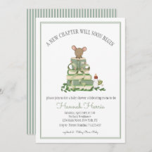 A New Chapter Baby Shower Invitation