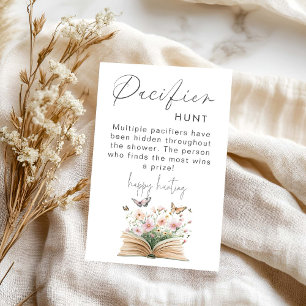 A New Chapter Baby Shower Pacifier Hunt