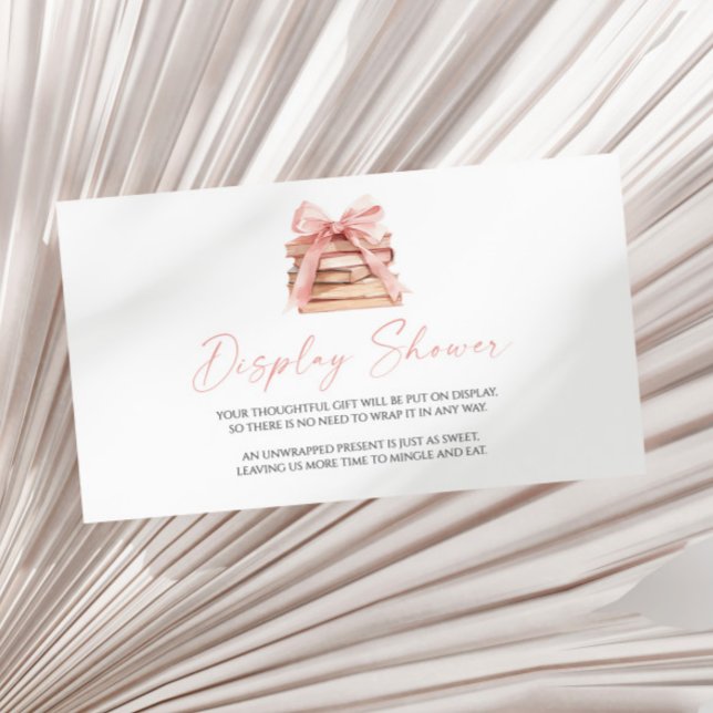A New Chapter Begins Baby Shower Display Shower Enclosure Card (Creator Uploaded)