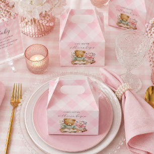 A New Chapter Begins Bear Books Baby Shower Girl Favour Box