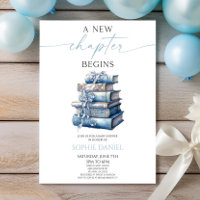 A New Chapter Begins Blue Bow Books Baby Shower