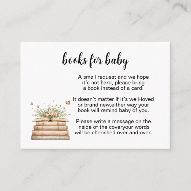 A New Chapter Begins Books for Baby Insert (Front)