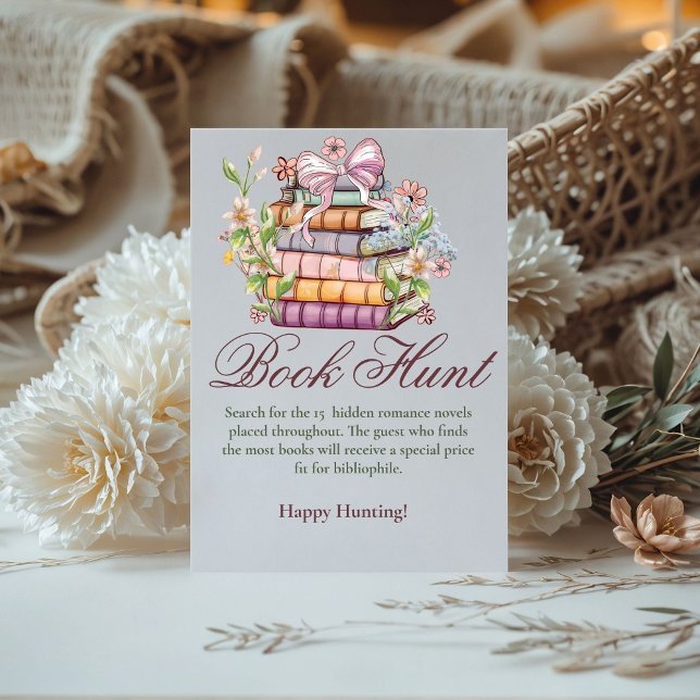 A New Chapter begins bridal shower Book Hunt Sign (Creator Uploaded)