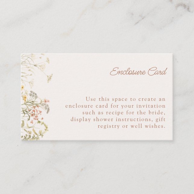  A New Chapter Begins Bridal Shower Enclosure Card (Front)