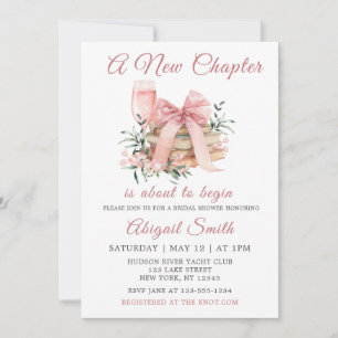 A NEW CHAPTER BEGINS BRIDAL SHOWER Invitation