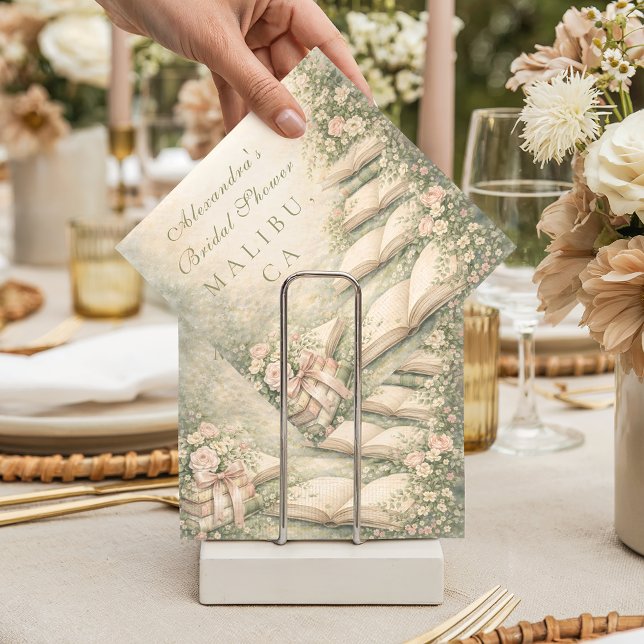 A New Chapter Begins Bridal Shower Napkin (Creator Uploaded)