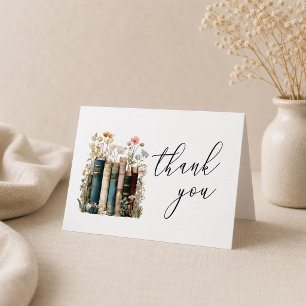 A New Chapter Begins Bridal Shower Thank You Card