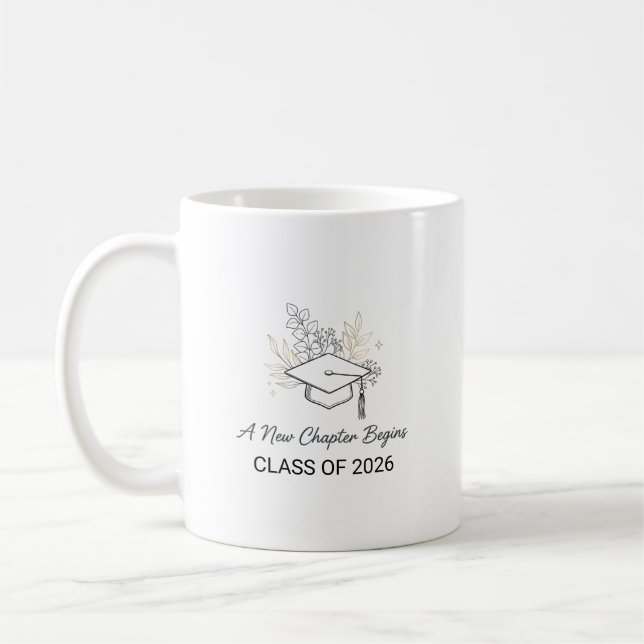 A New Chapter Begins Class of 2026 Coffee Mug (Left)