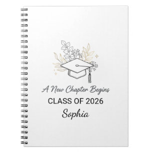 A New Chapter Begins Class of 2026 Personalised Notebook