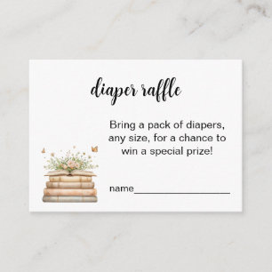 A New Chapter Begins Diaper Raffle Insert