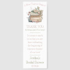 A New Chapter Begins!  Floral Books Bookmark Favou