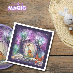 A New Chapter Begins I Storybook Baby shower Napkin