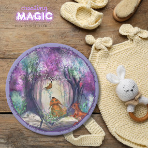 A New Chapter Begins I Storybook Baby shower Paper Plate