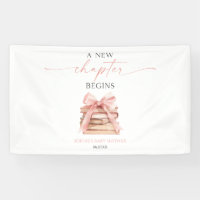 A New Chapter Begins Pink Bow Books Baby Shower