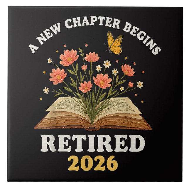 A New Chapter Begins Retired 2026 Ceramic Tile (Front)