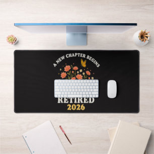 A New Chapter Begins Retired 2026 Desk Mat