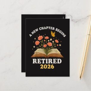 A New Chapter Begins Retired 2026 Holiday Postcard