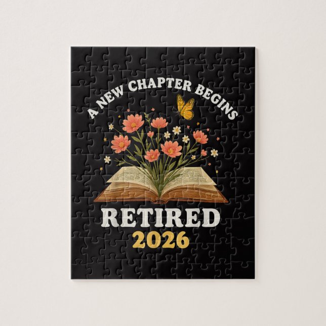 A New Chapter Begins Retired 2026 Jigsaw Puzzle (Vertical)