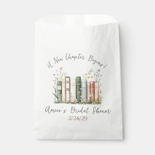 A New Chapter Begins! Spring Floral Bridal Shower Favour Bag