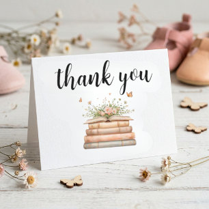 A New Chapter Begins Thank You Card - Folded