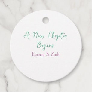 a new chapter begins wedding couple name green mar favour tags