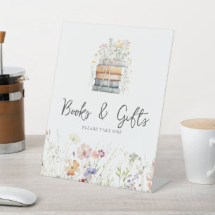 A New Chapter Begins Wildflower Books and Gifts Pedestal Sign