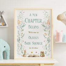 A New Chapter Book Baby Shower Welcome
