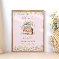 A New Chapter Book Themed Bridal Shower Welcome